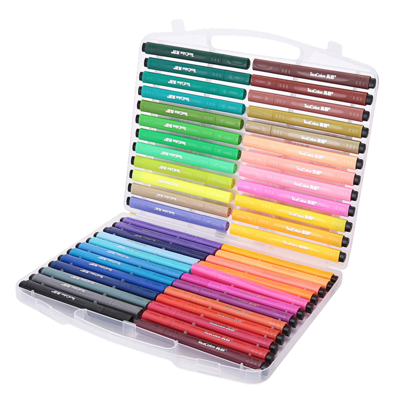 真彩水彩笔套装幼儿园24色36画画笔