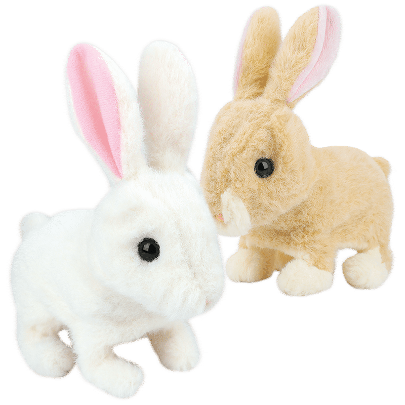 小兔子毛绒玩具兔电动会走小白兔
