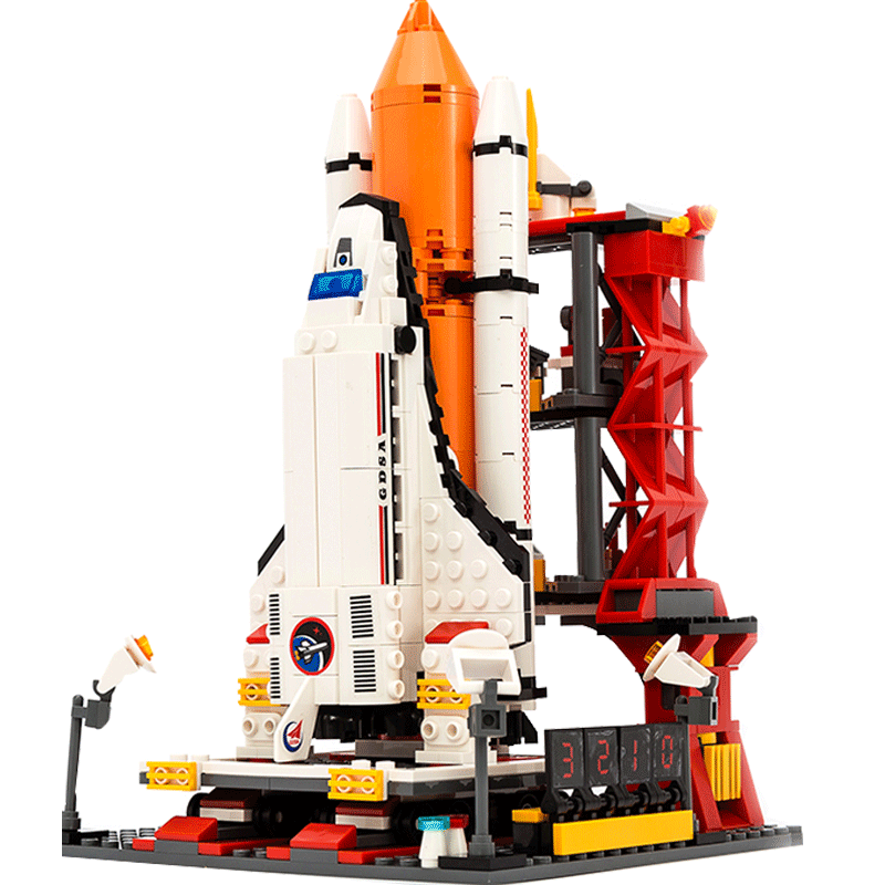 航天飞机儿童火箭模型礼物10-12岁益智拼装智力拼插积木男孩玩具