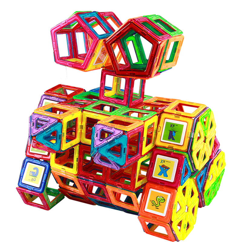 磁力片积木儿童益智玩具磁铁吸铁石磁性男孩纯智力拼装动脑多功能