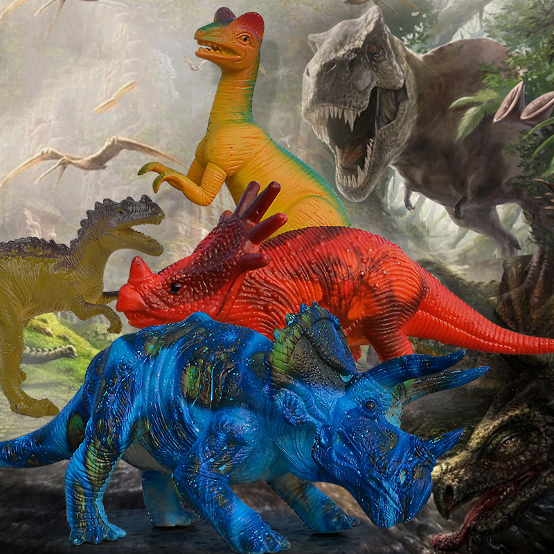 霸王龙恐龙玩具套装6仿真动物模型