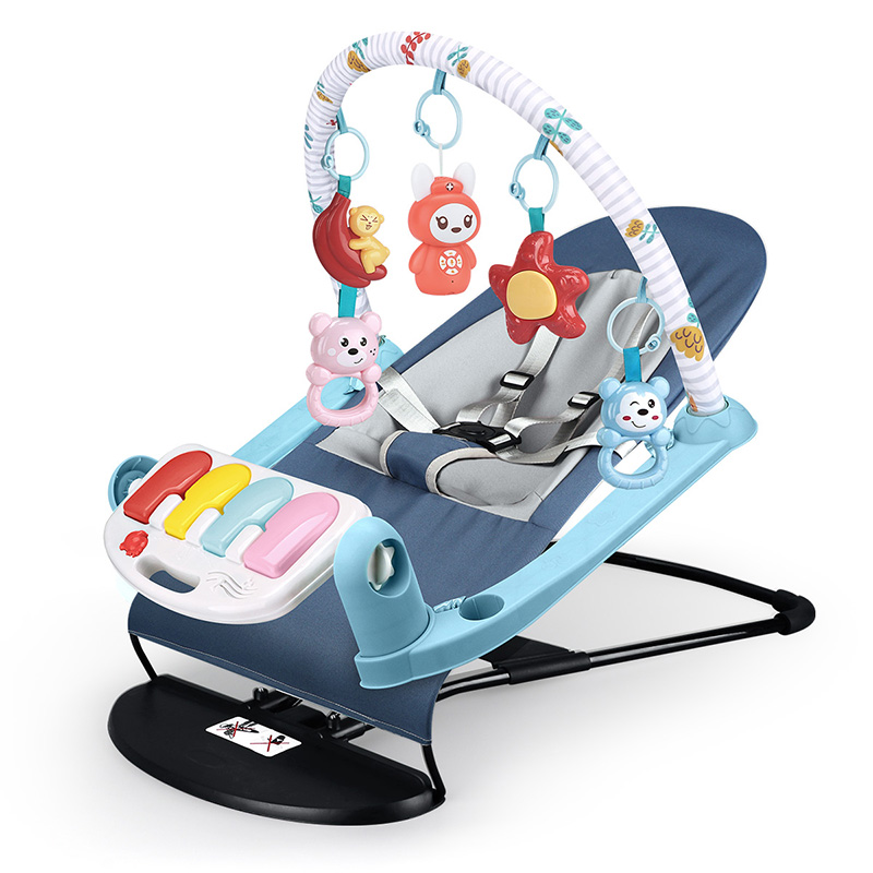 新生婴儿摇铃椅0-1岁益智幼儿宝宝早教有声会动3个月男女孩玩具12