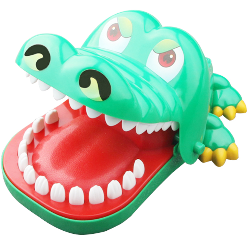 咬手鳄鱼牙齿咬手指鲨鱼儿童玩具