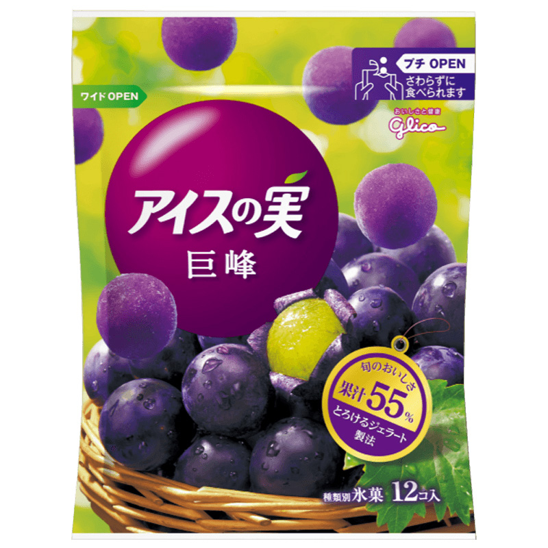 日本固力果果实冰球冰激凌葡萄西柚