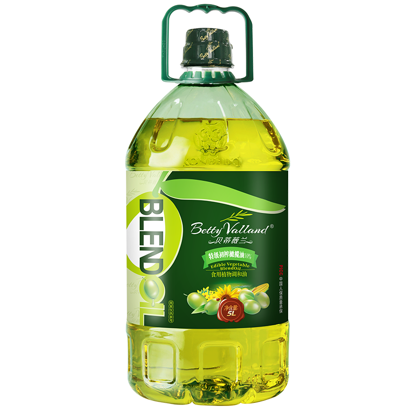 贝蒂薇兰10%特级初榨橄榄油轻油烟食用油非转基因色拉油调和油5L