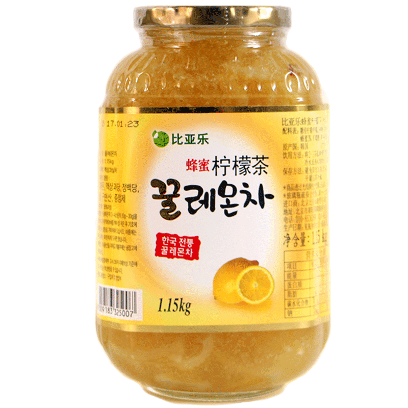 韩国进口比亚乐蜂蜜水果茶品柠檬茶