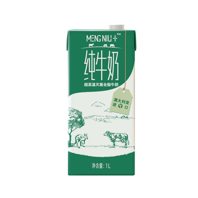 蒙牛进口1l*1盒澳洲放养纯牛奶