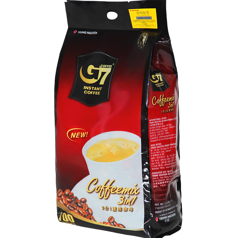 新日期越南进口中原g7原味条咖啡粉