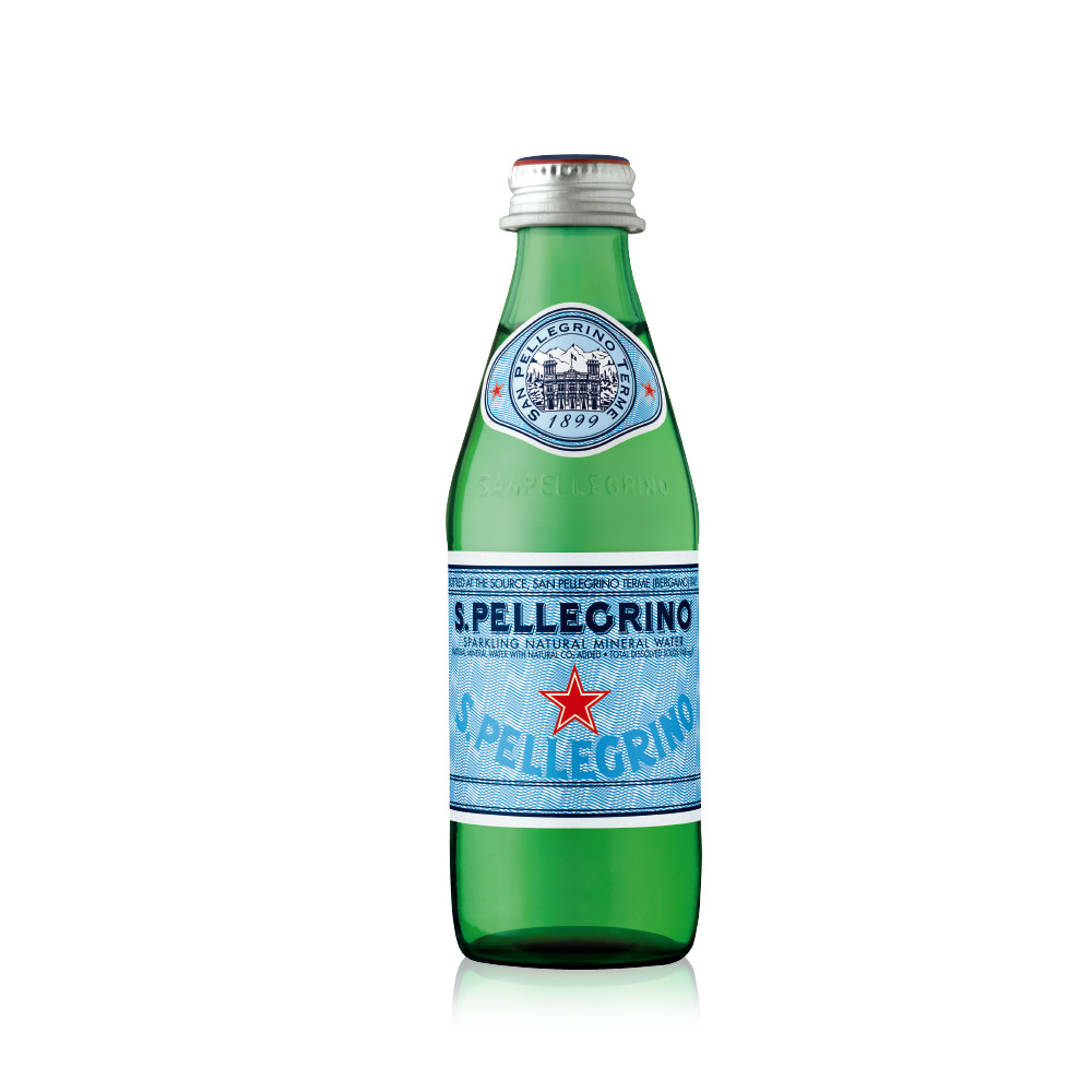 意大利进口圣培露含气天然气泡水玻璃瓶 250mlx24瓶/箱饮用水