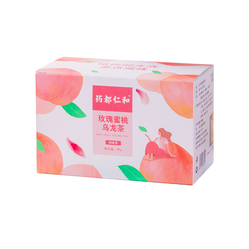 仁和白桃玫瑰蜜桃乌龙茶冷泡茶包组合养生花果茶叶水果茶袋装小包