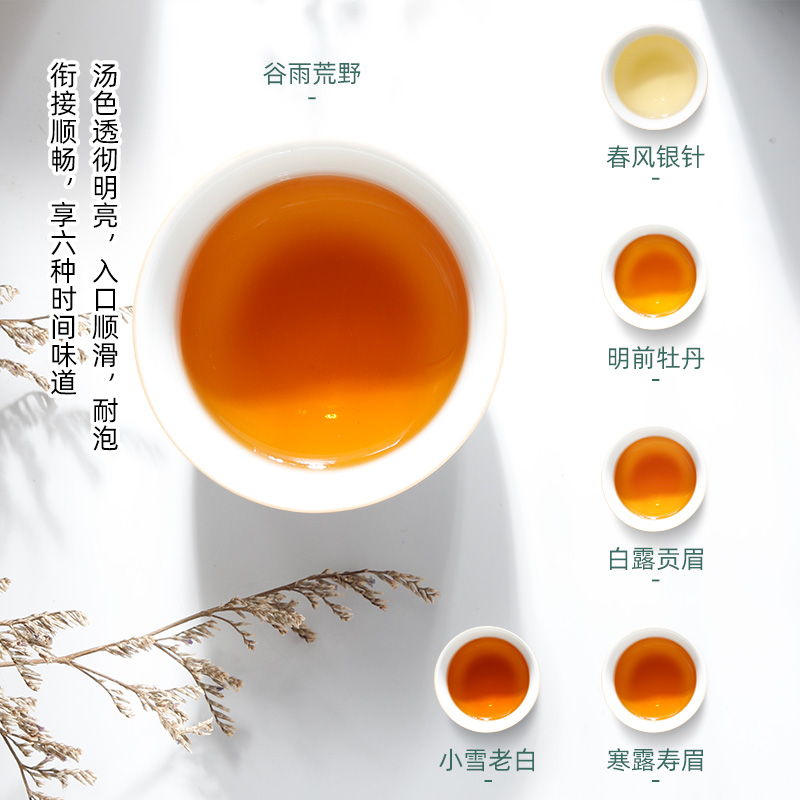 蔓津润福鼎6种白茶特级老散茶叶