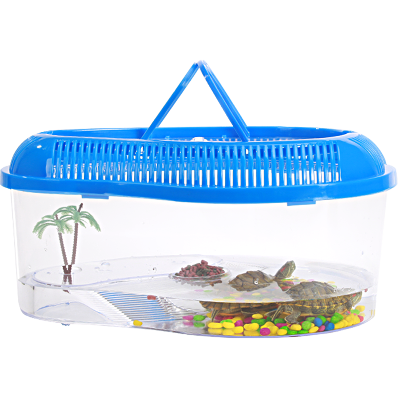 乌龟缸带盖塑料养龟小乌龟家用龟缸