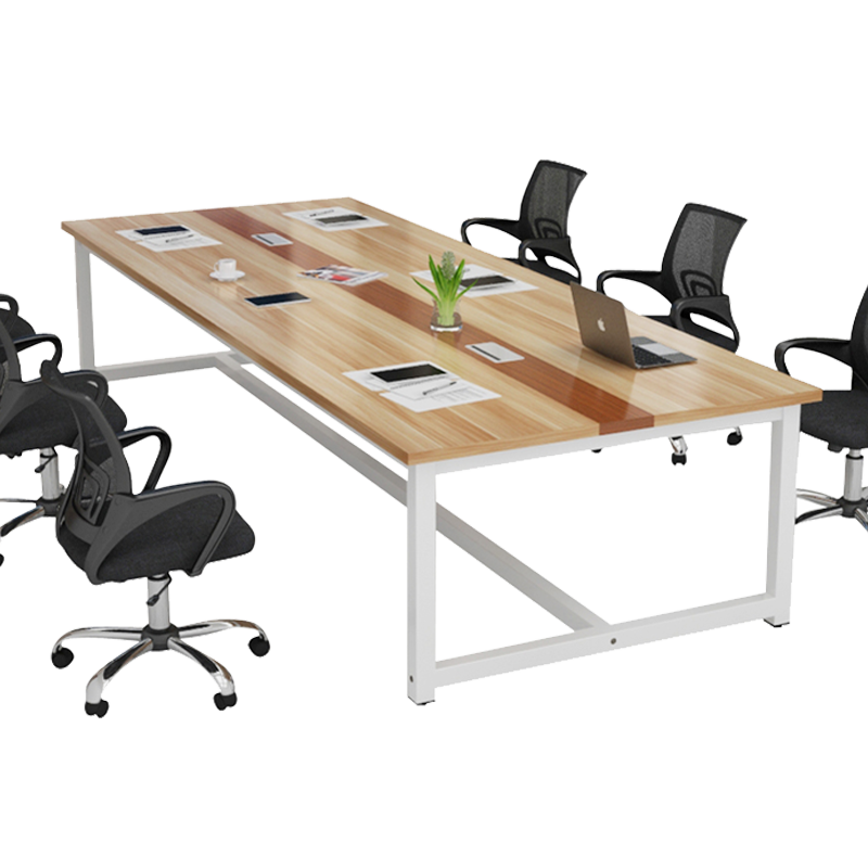 会议桌长桌长条桌椅组合工作台小型洽谈接待培训办公桌子简约现代