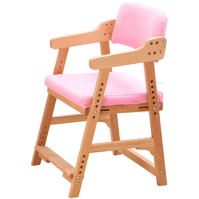 坐得正实木儿童学习椅座椅家用坐姿矫正椅凳可升降小学生椅写字椅