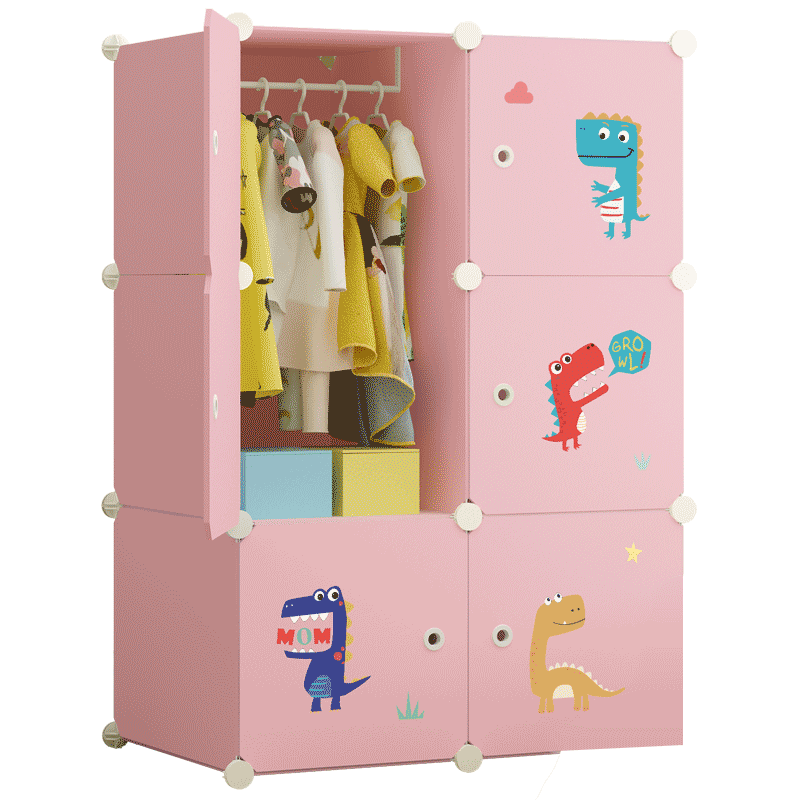 儿童衣柜简易宝宝婴儿小衣橱现代简约家用卧室出租房储物收纳柜子
