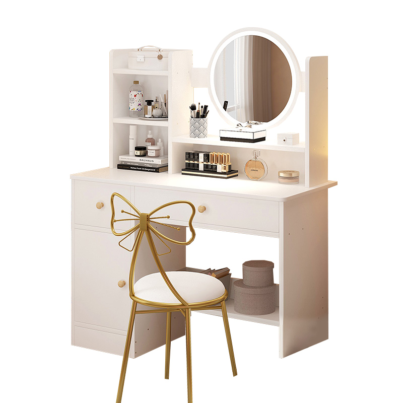 梳妆台卧室小型轻奢收纳柜一体化妆台现代简约网红ins风化妆桌子
