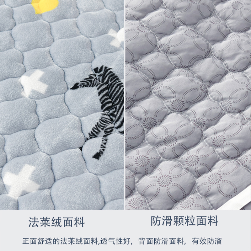 法兰绒床垫软垫毛茸茸床褥1.5m床绒面毛床垫子1.8x2.0米卧室铺床
