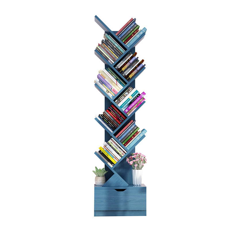 书架置物架落地简约创意学生树形经济型简易小书柜收纳家用省空间