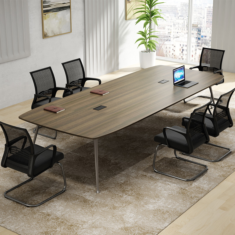 办公桌简约现代长条桌长桌会议室桌培训桌洽谈桌椅组合小型会议桌