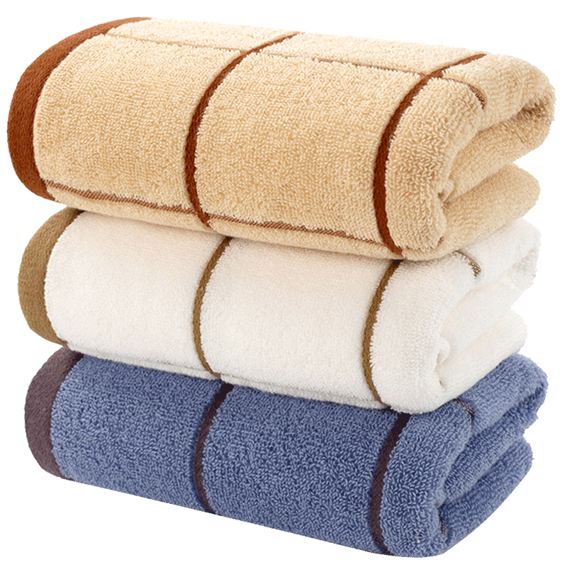 南极人3条纯棉洗脸洗澡家用大毛巾
