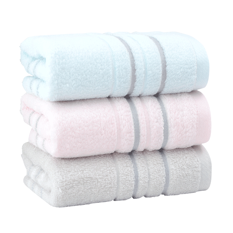 3条洁丽雅纯棉洗脸洗澡家用大毛巾