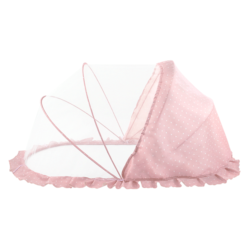 日本婴儿蚊帐罩可折叠式儿童宝宝床上新生儿蒙古包防蚊罩小孩通用