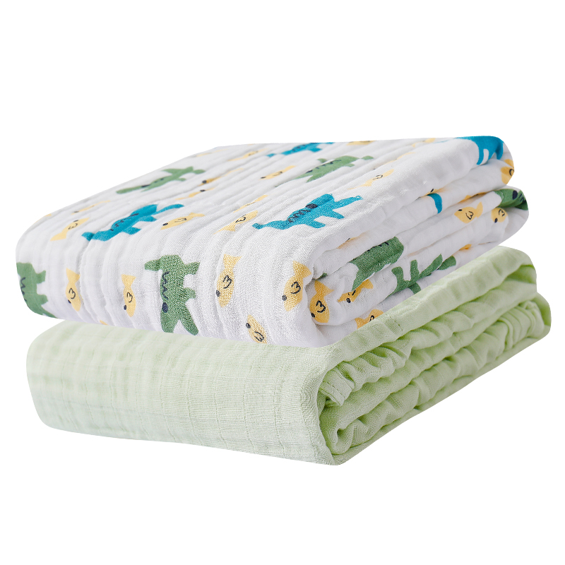 gb好孩子婴儿浴巾宝宝纯棉纱布超柔吸水多功能盖毯盖被加厚被子