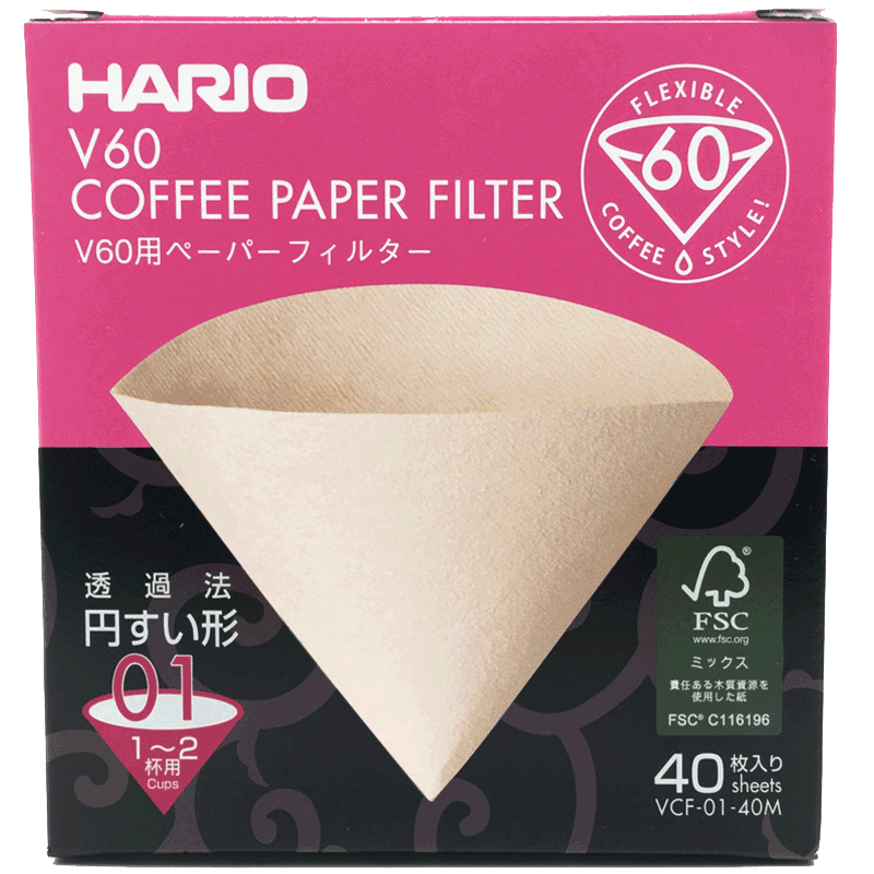 HARIO日本进口咖啡滤杯滤纸V60过滤纸滴漏式手冲咖啡粉滤网VCF
