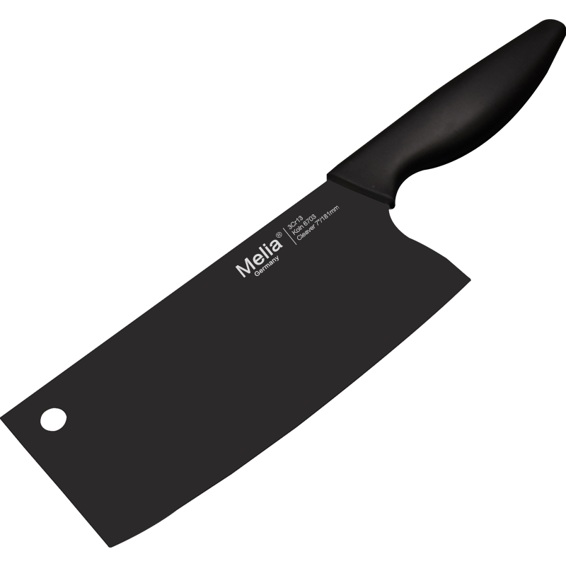 美利亚家用厨师专用刀具套装黑刃刀