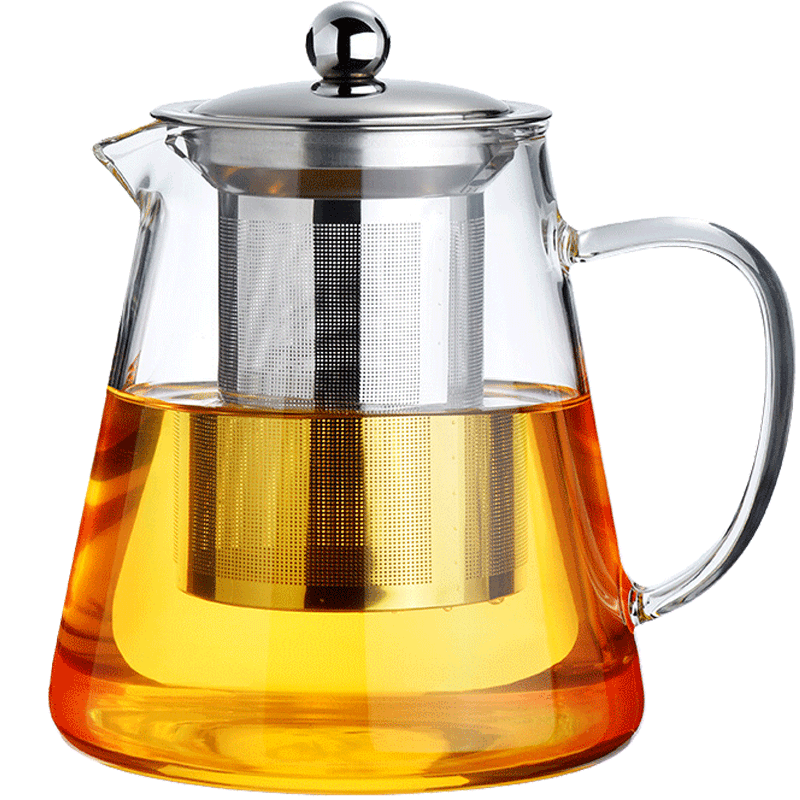 天喜玻璃茶壶家用过滤泡茶壶大容量水壶耐热玻璃壶花茶红茶具套装