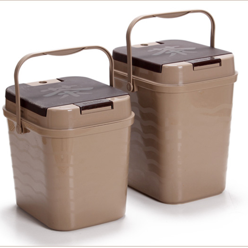 茶渣桶茶桶塑料废水桶功夫茶具配件茶台垃圾桶家用排水桶小茶水桶