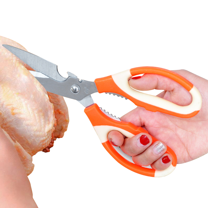 鸡骨剪刀厨房 强力不锈钢 多功能厨房鱼鳞剪刀厨房剪刀