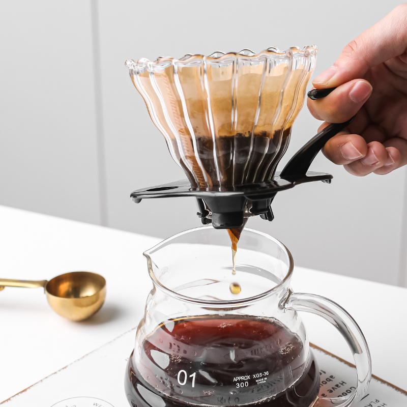 川岛屋手冲咖啡壶套装咖啡过滤杯长嘴细口壶分享壶冲泡壶咖啡器具