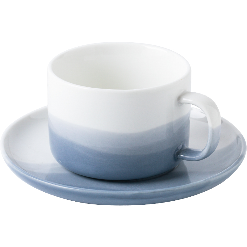 陶瓷杯咖啡杯碟子套装小奢华简约欧式咖啡具套装下午茶花茶杯杯子
