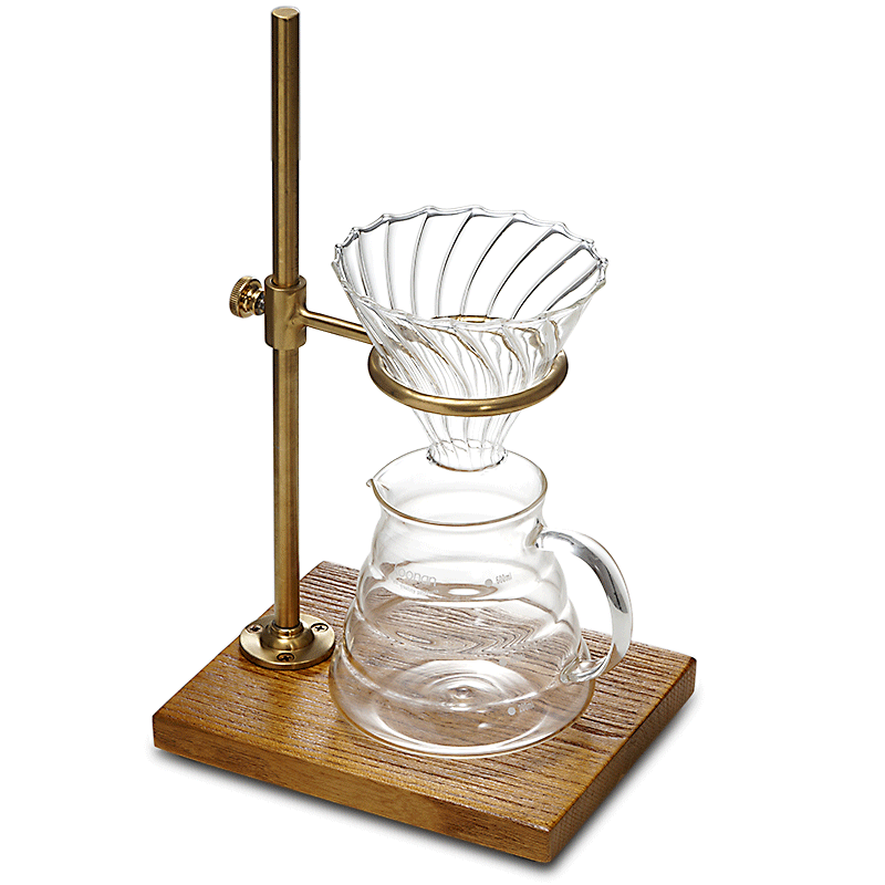 手冲咖啡壶套装架 复古简约咖啡手冲壶咖啡架滴漏式滤杯器具家用