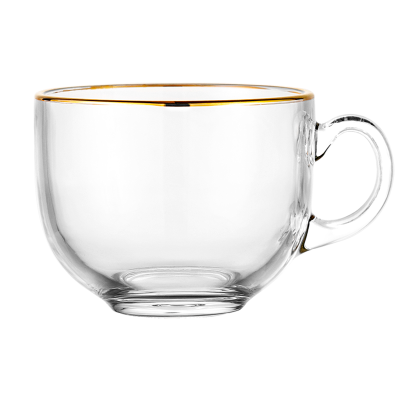 茶色早餐杯牛奶燕麦片玻璃杯子女家用水杯可爱大容量耐热咖啡带盖