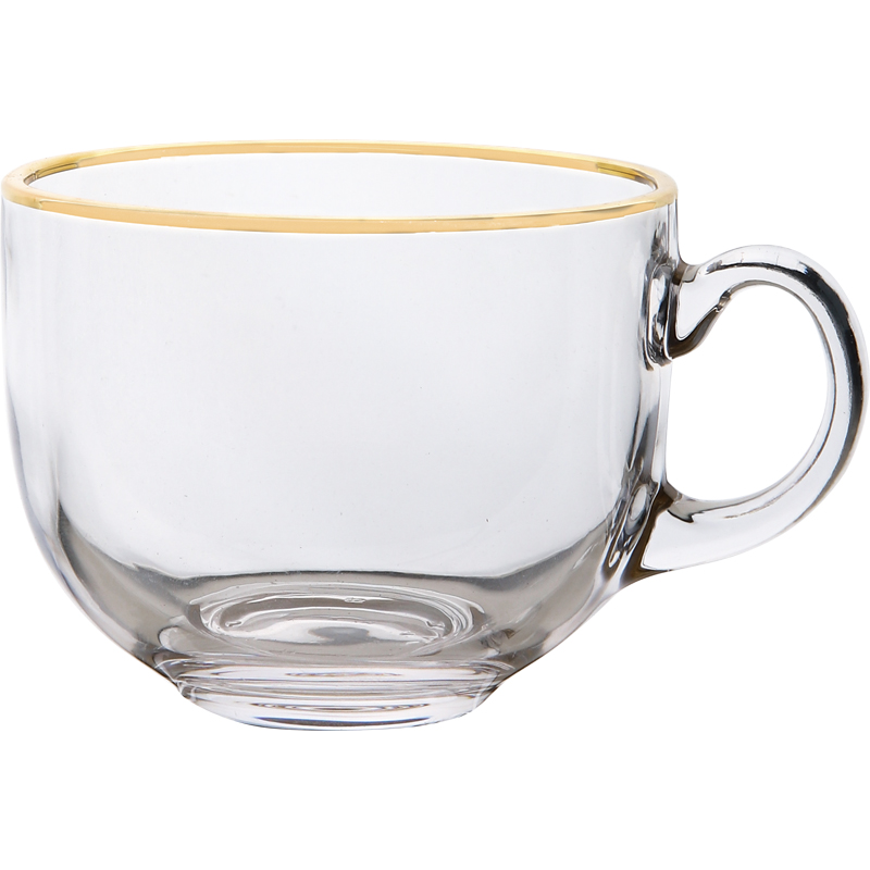 茶色玻璃杯子燕麦大容量带盖勺杯
