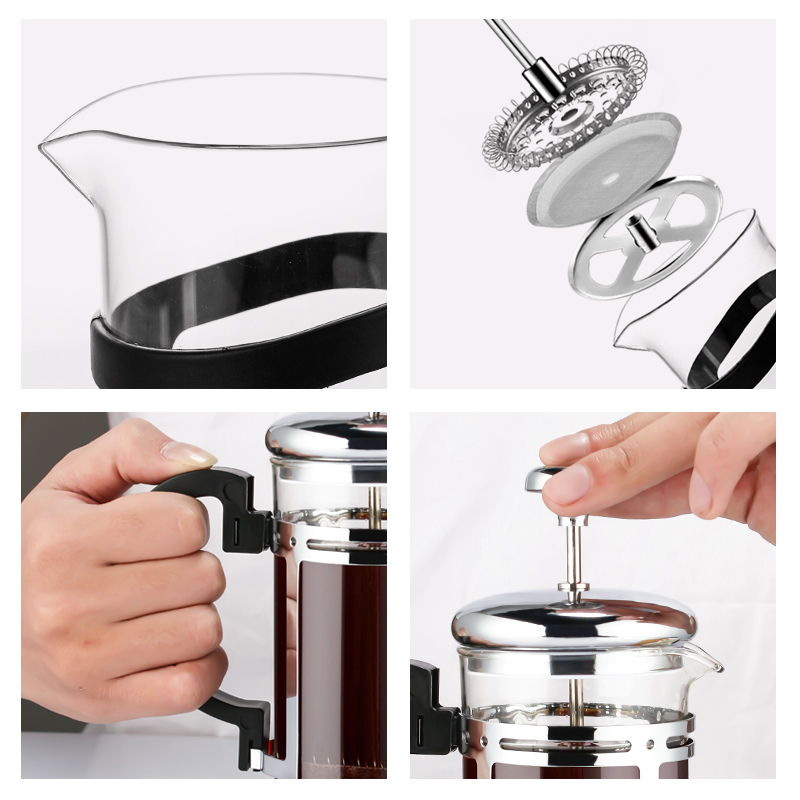 法压壶咖啡壶家用咖啡手冲壶过滤器法式滤压壶煮冲茶器套装过滤杯