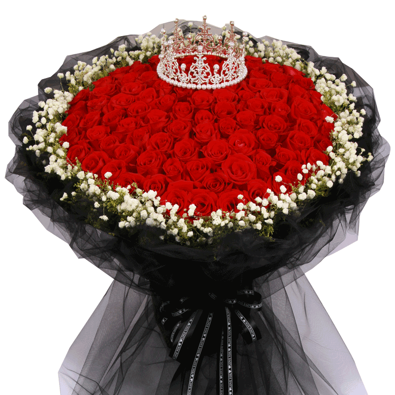 99朵速递生日北京广州送红玫瑰花束