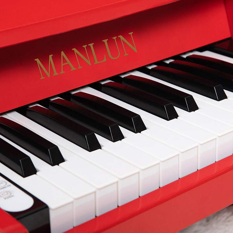 曼伦木质启蒙电子多功能小钢琴钢琴