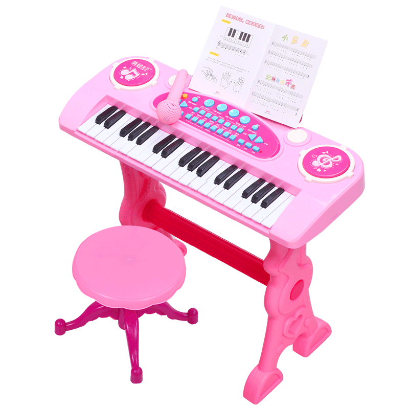 俏娃儿童钢琴玩具女孩宝宝电子琴1-2-5周岁小孩生日礼物初学新年
