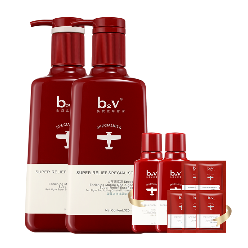 b2v套装止痒去屑舒缓洗发乳护发素