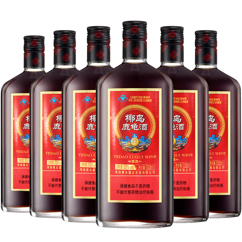 椰岛500ml*6瓶养生鹿龟酒