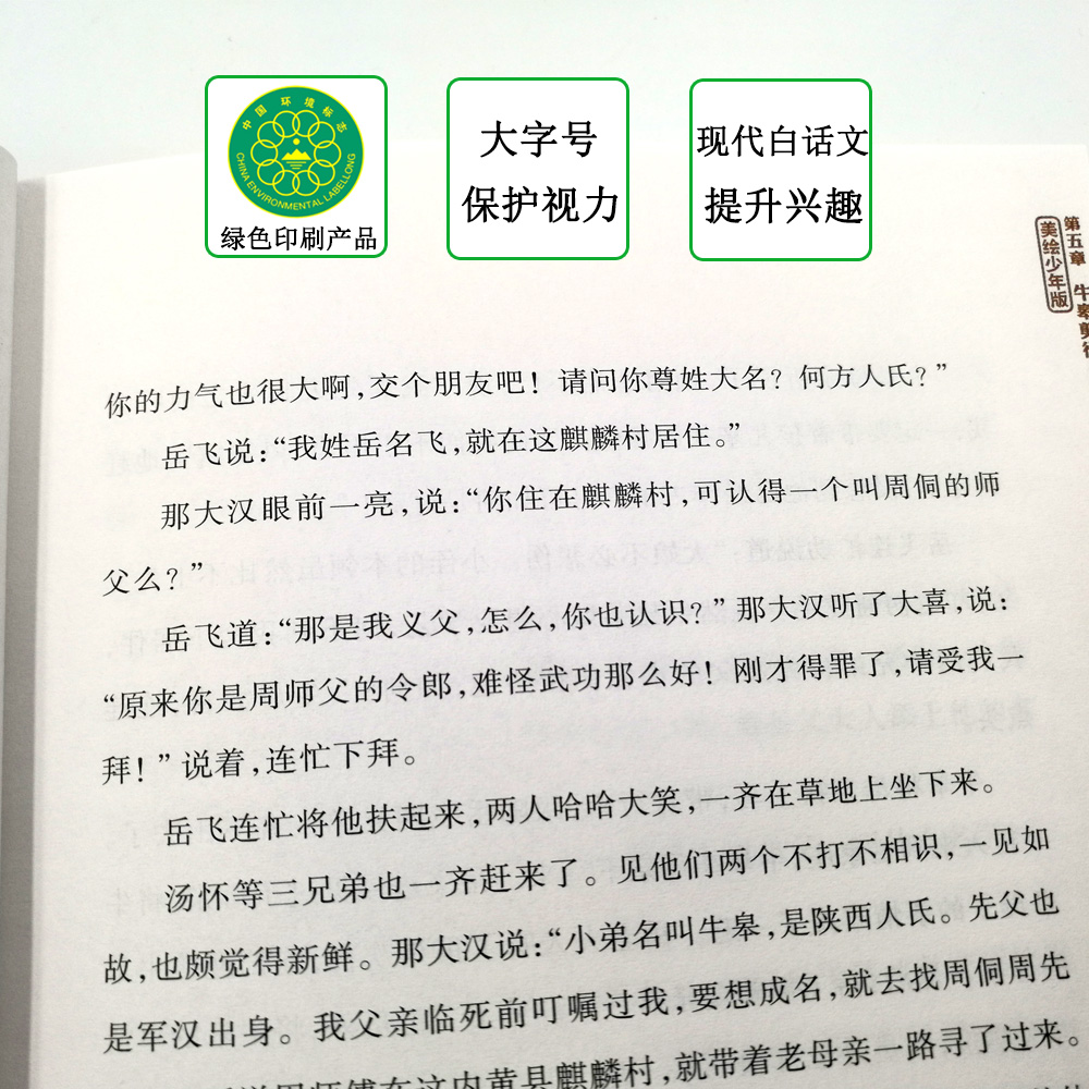 岳飞传推荐8-15周岁学生励志故事书