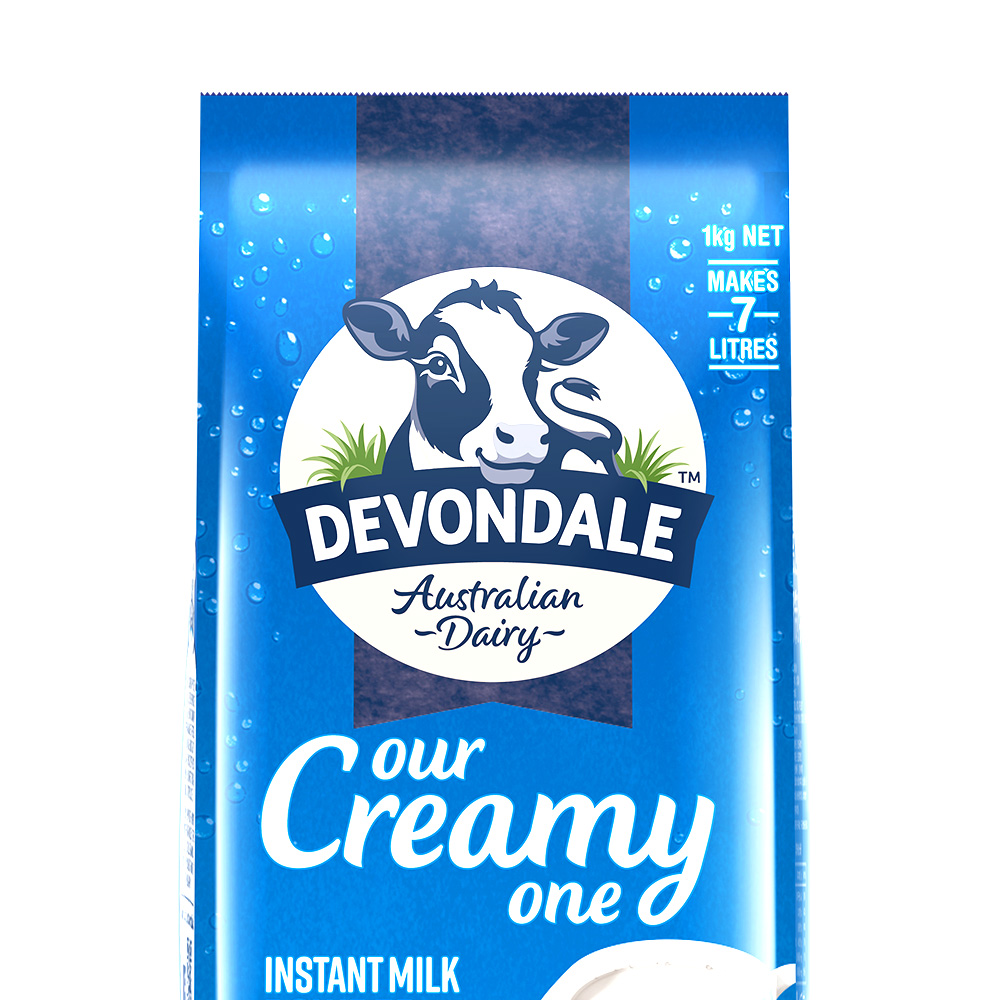 澳洲Devondale德运全脂成人奶粉速溶高钙儿童学生奶1KG