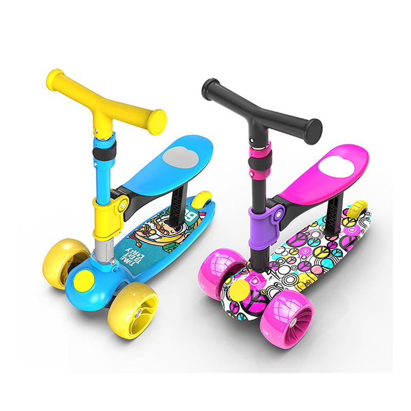 1-3-6-2岁以上8可坐三合一滑板车
