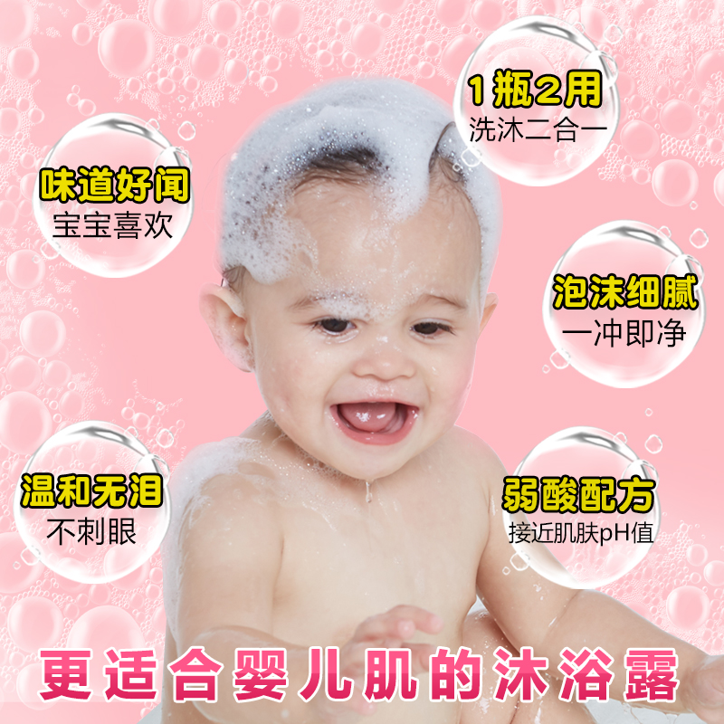 青蛙王子儿童洗发沐浴二合一婴儿沐浴露乳小孩新生宝宝洗发水正品