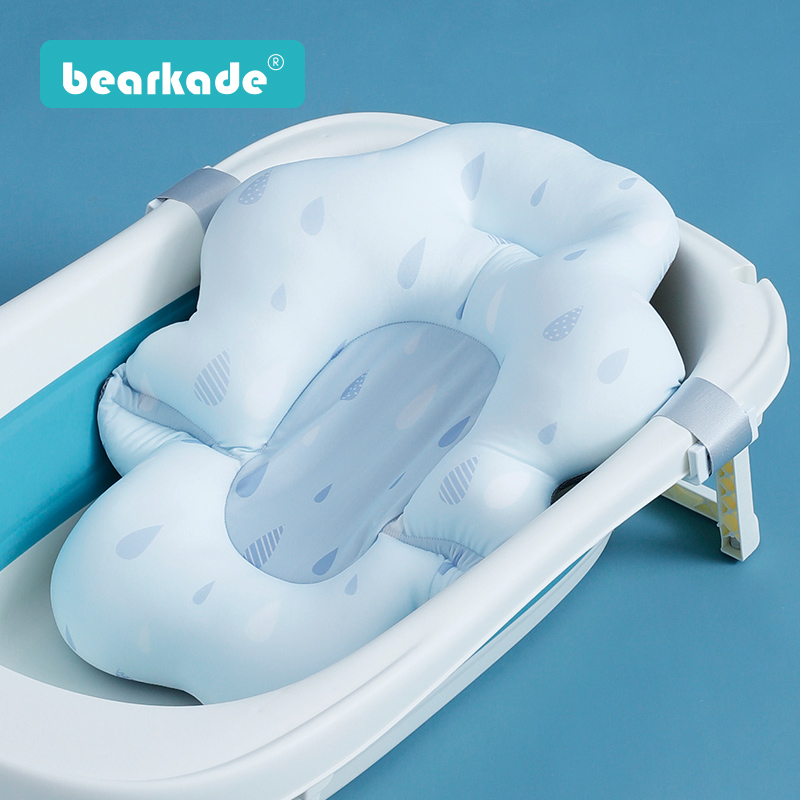 婴儿洗澡网兜防滑垫通用可坐躺新生儿用品用具宝宝沐浴盆躺托浴网