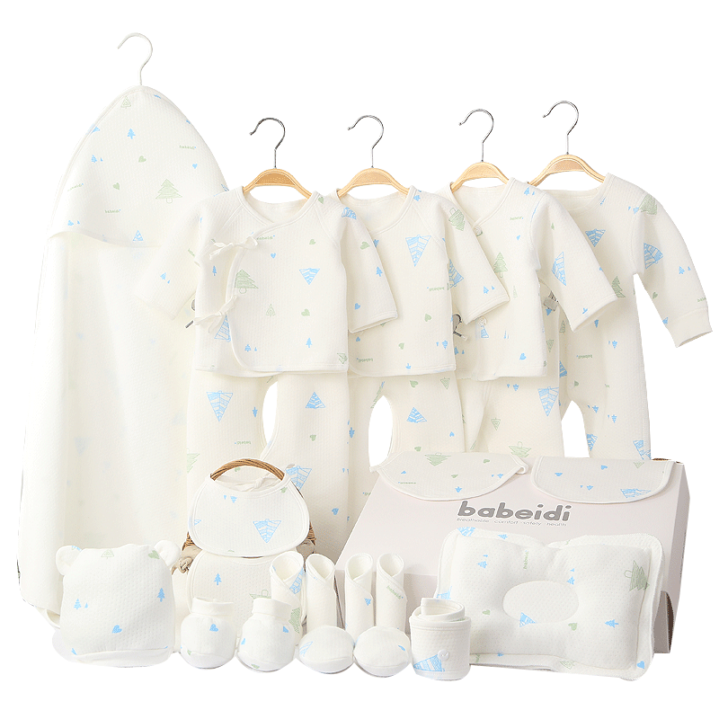 新生儿礼盒春秋套装婴儿衣服用品夏季刚出生初生满月宝宝见面礼物