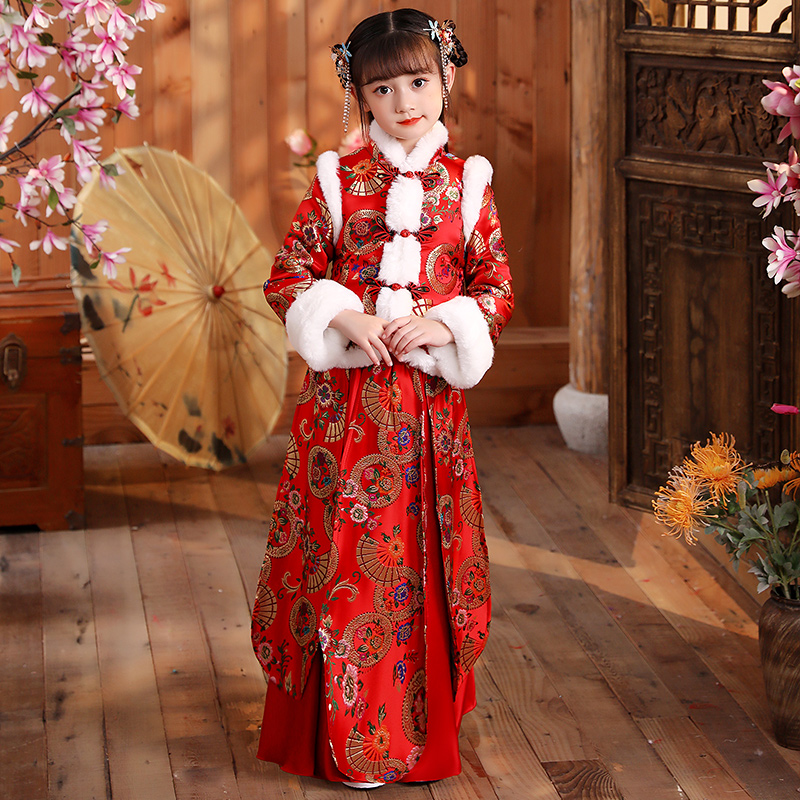 女童唐装儿童汉服中国风2020旗袍
